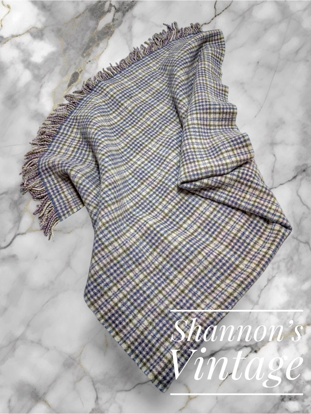 Johnston’s of Elgin Johnston’s Home Made in Scotland Lambs Wool sz 72x56 Blanket